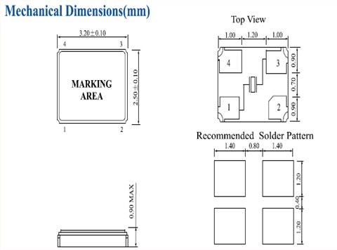 鴻星晶振,3225晶振,E3FB晶振,HCX-3FB晶振