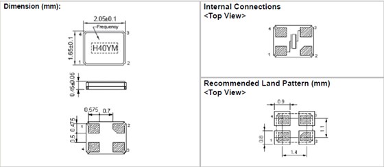 2016貼片石英晶振,石英晶體諧振器,HSX211SK晶振