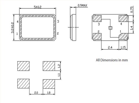 維管晶振,貼片晶振,VXM5晶振,無(wú)源晶體諧振器