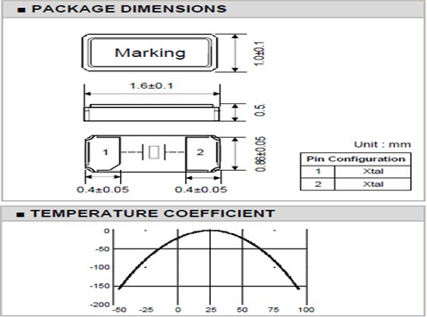 Transko晶振,進口貼片晶振,CS1610晶振