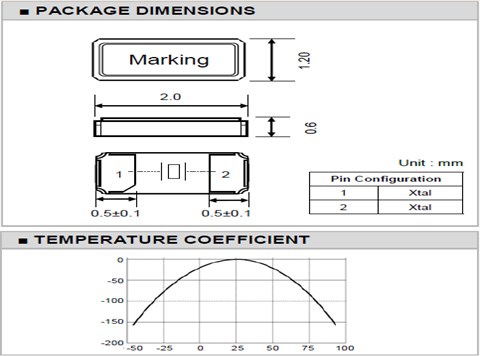 Transko晶振,高精度石英晶振,CS2012晶體