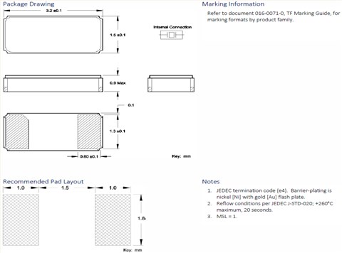 CTS晶振,32.768K晶體,TF32進口無源晶振