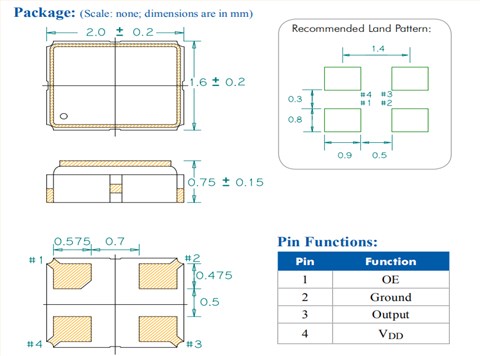 百利通亞陶晶振,SPXO晶體振蕩器,HX201晶振