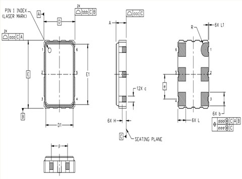 Silicon晶體振蕩器\530EC156M250DG\Si530歐美晶體\6G無線網絡晶振