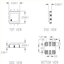 低電源電壓晶振,XAL335266.000000K,瑞薩3225mm振蕩器