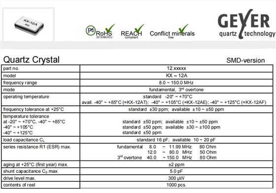 KX-12A規(guī)格 KX-12A規(guī)格