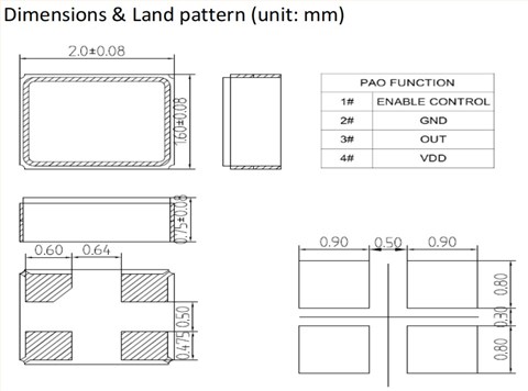 BMS-203R,2016mm,CMOS,LiHom時鐘晶體振蕩器