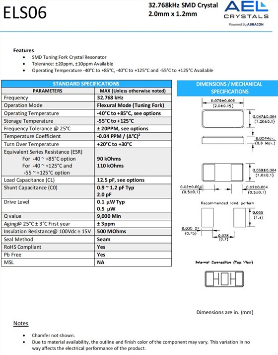 ELS06規(guī)格 ELS06規(guī)格