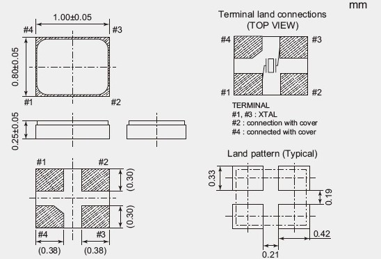 NDK超薄小貼片晶振,NX1008AA晶振