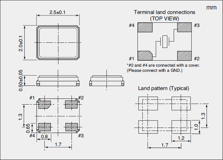 小體積貼片2520晶振,進口金屬外殼石英晶振,NX2520SA晶振