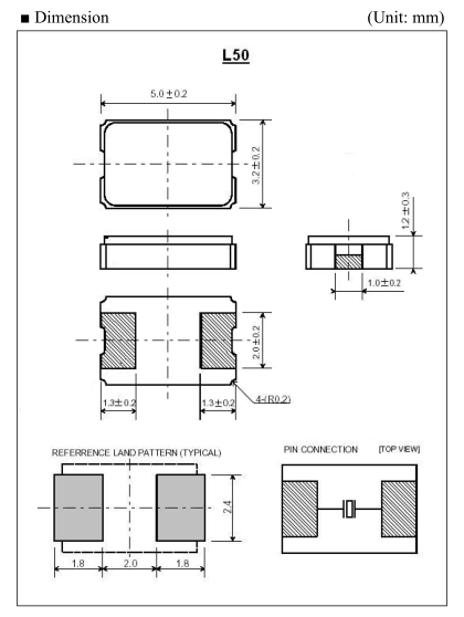 ITTI晶振,L50晶振,小體積薄型晶振,L5050-20.000-16晶振