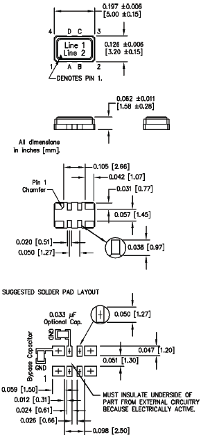 M617x 5032 TCXO VCTCXO