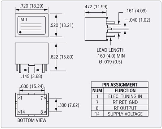 MTI-Milliren晶振,210晶振,OCXO恒溫晶振