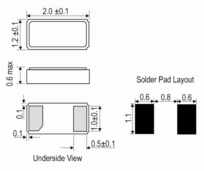IQD晶振,IQXC-25晶振,32.768KHZ晶振