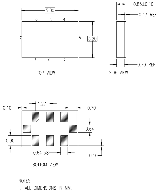 6G以太網晶振\XFP536156.250000I\瑞薩LVPECL晶振