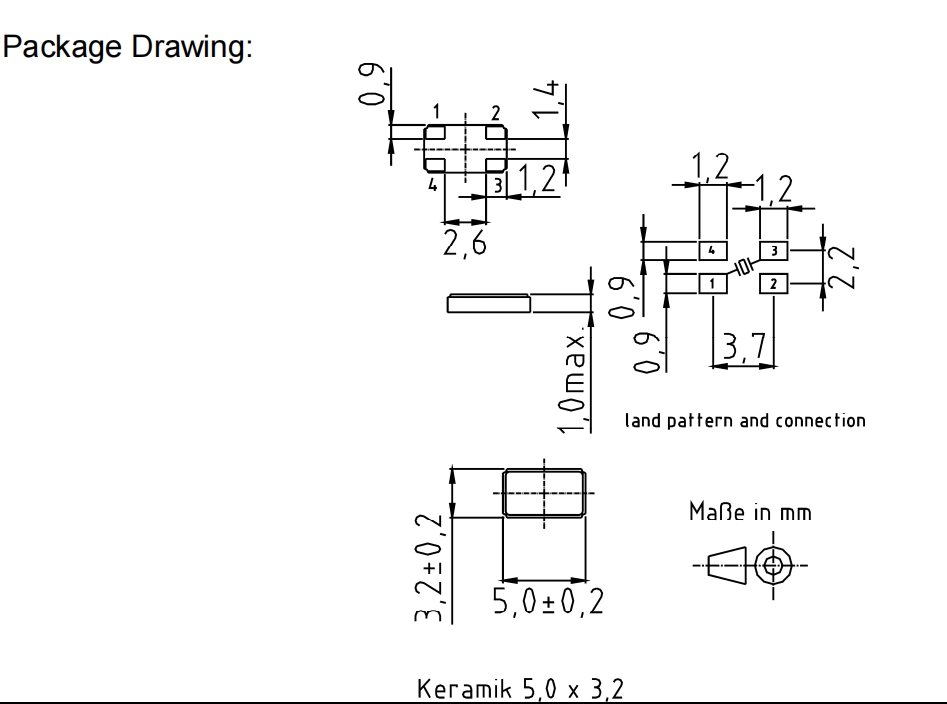 KVG無源SMD晶體,XMP-7100無人機專用晶振,XMP-7135-1A-18pF-52MHz